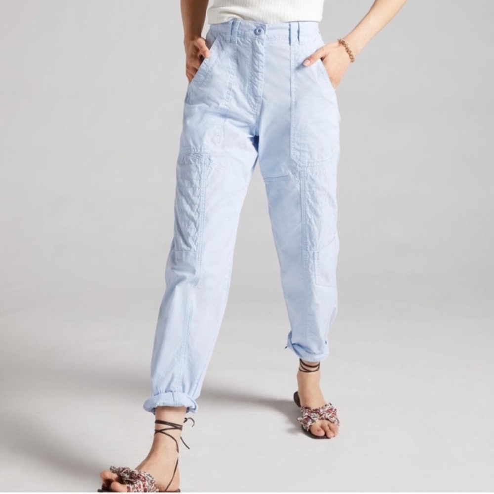 NEW Anthropologie Maeve Tapered Utility High Rise Wide Leg Relaxed Pants NWT